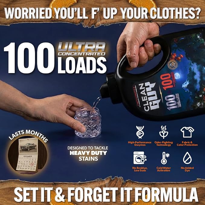 Laundry Detergent | Citrus & Sandalwood Scent, Energizing Freshness, Deep Clean Technology, Soft & Fresh Clothes - Citrus & Sandalwood (100 Loads)