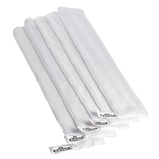 Unger PM05W StarDuster ProFlat/Flex Microfiber Sleeve, 29-1/2" Length (Bag of 5),White