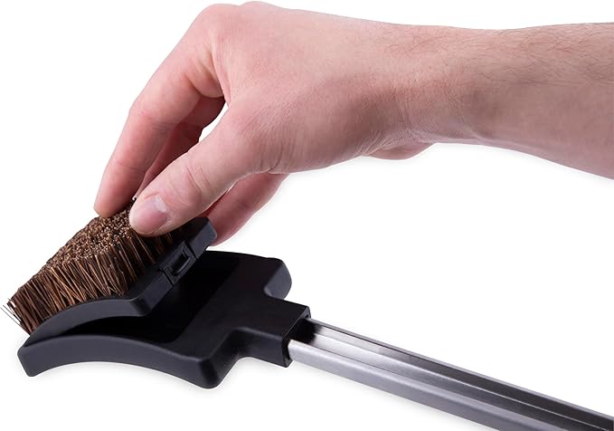 Broil King 64038 Baron Palmyra Bristle Grill Brush, Stainless Steel and Black