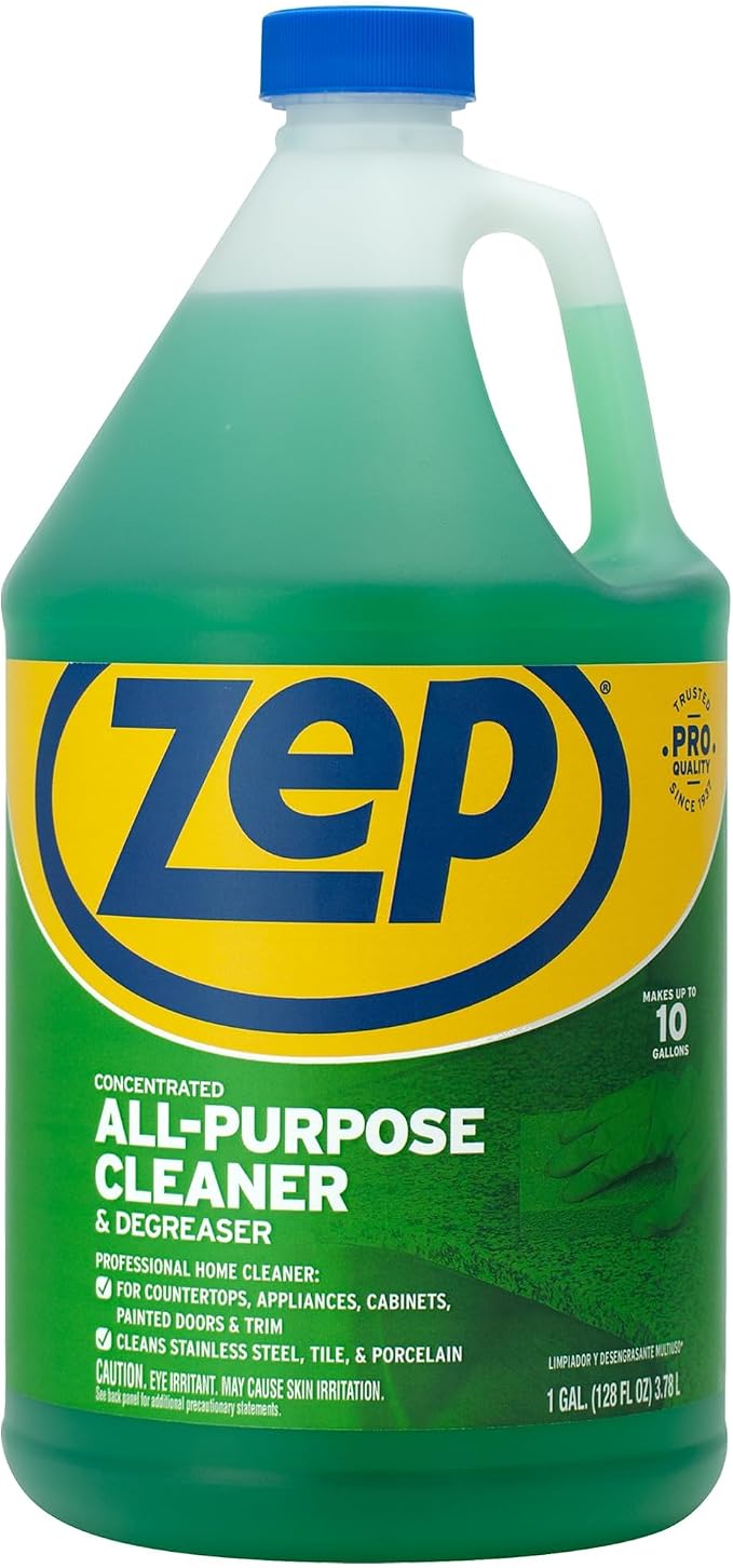 Zep All-Purpose Cleaner and Degreaser, 128 oz, Pack of 2 | Customizable Strength for Any Cleaning Task, ZU0567128,