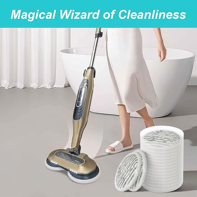 2 Count Upgraded Steam Scrub Brush Head + 16 Pack Steam Mop Replacement Pads for Shark Steam and Scrub Mop S8201 S8001 S7201 S7000 Series