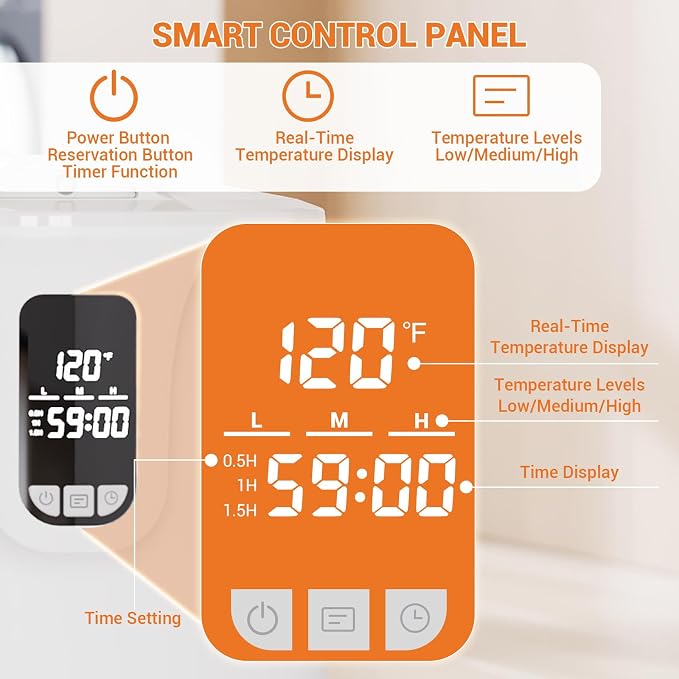 20L Smart Towel Warmer | Timer, Adjustable Heat & Auto Shut-Off | for Bathroom & Home Spa