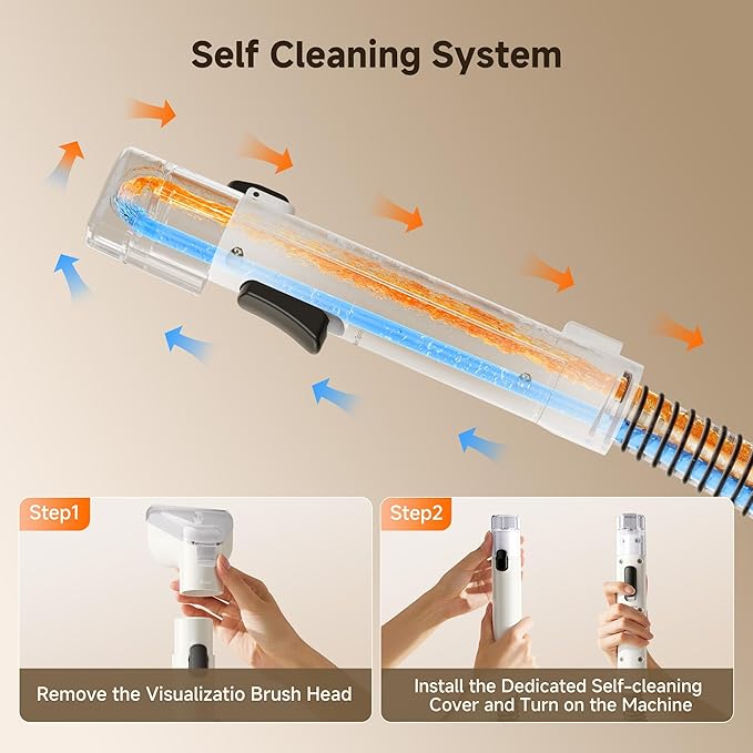 uwant Portable Carpet and Upholstery for Deep Cleaner, 18Kpa Carpet Cleaner Machine for Cars, Pets with Cleaning Tool and Self Cleaning Set of 1 for Spot, Rug, Couch