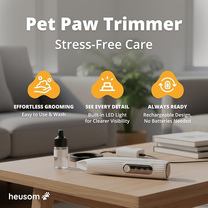 Save 10% on Silent Groom Pro Pet Nail Grinder + Pet Paw Trimmer