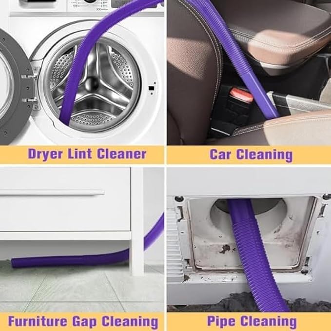 For Shark Vacuum Cleaner Attachment | 35MM Accessories Kit with Dust Brushes - Flexible Crevice Tool for Dryer Vent Cleaning | Compatible with Shark NV360 NV350 NV500 NV501 HV300 HV301 HV371 HV372