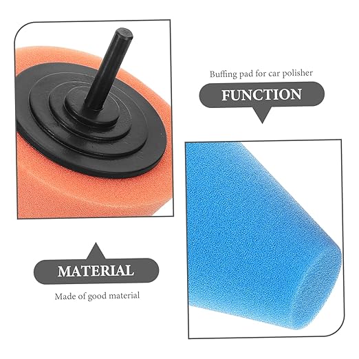6pcs Drill Buffer Attachment Polishing Sponge Pad for Car Detailing Buffing Discs for Wheel Polishing