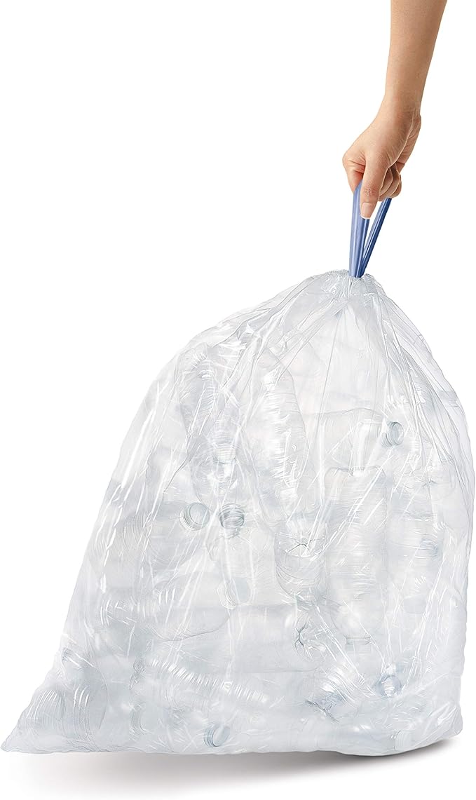 Simplehuman Trash Liner Code H Custom Fit Liners White / 60 Liners