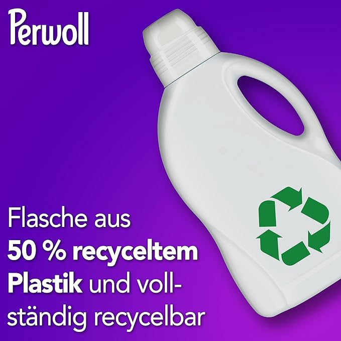 Perwoll Renew Black (52 Washes), Detergent For All Dark Colors, Strengthens Fibers and Improves Color