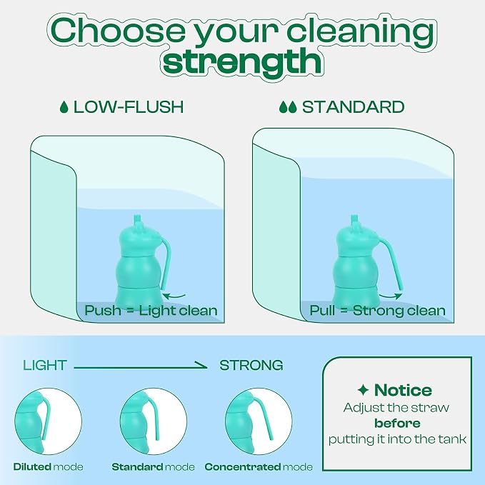 Automatic Toilet Tank Cleaner Bottles, Bowl Freshener & Odor Control | Continuous blue water freshness, daily maintenance, slow-release formula, easy drop-in use