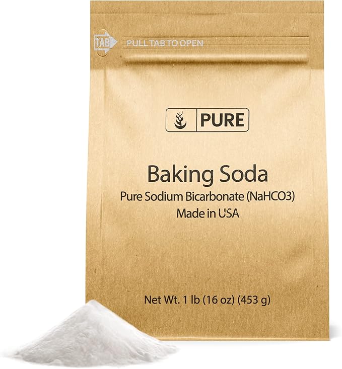 Pure Original Ingredients Washing Soda, Epsom Salt, and Baking Soda Bundle, 1 lb Each, Laundry, Cleaning