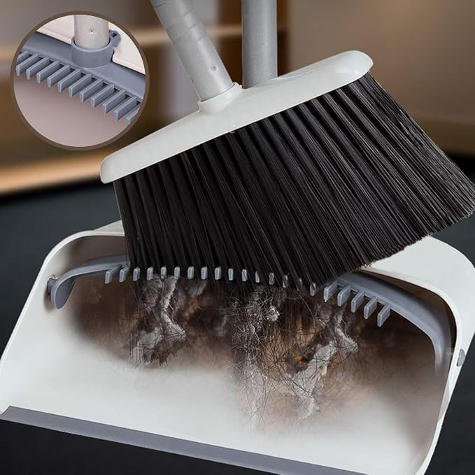 JEHONN Broom and Dustpan for Home