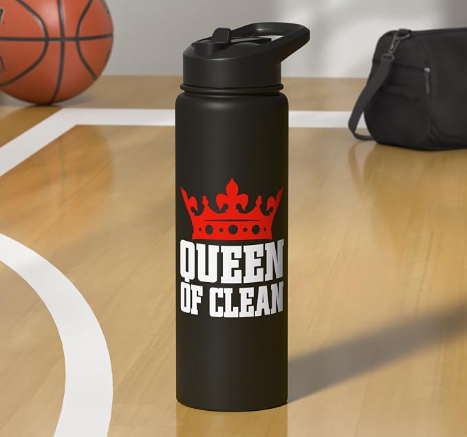 Queen of Clean Cleaning Stainless Steel Insulated Water Bottle