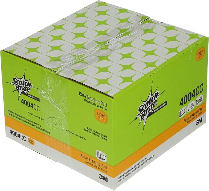 3M Scotch-Brite Easy Erasing Pad 4004CC, 2.8 in x 4.5 in x 1.2 in