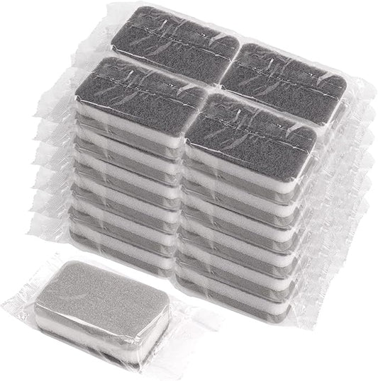Sponge Individually Wrapped, Kitchen Dishwashing Sponges Bulk, Non Scratch Dishes Scouring Pad, Odor-Free Cleaning Sponge Wipes Scrubber Suitable for Travel Camping Apartments (200 Pack)