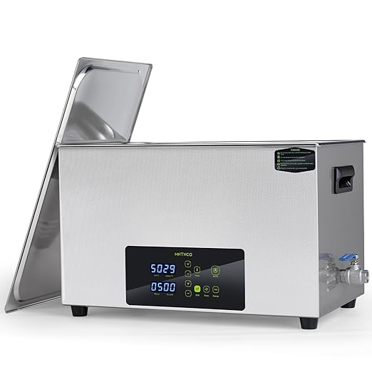 Ultrasonic Cleaner, One-Touch Cleaning,Heating, Deep Mode, ECO Energy-Saving Ultrasonic Cleaning Machine Excellent for Labs,Carburetor,Jewelry,Dentures,Automotive & Industrial Parts. (30L)