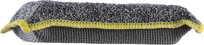 Superio Miracle Microfiber Sponges for Kitchen Kosher Non-Scratch Scrubber, Heavy Duty Multi-Purpose Cleaning - Dishes, Pots, Pans, and Countertops, Machine Washable, (Grey) (12-Pack)