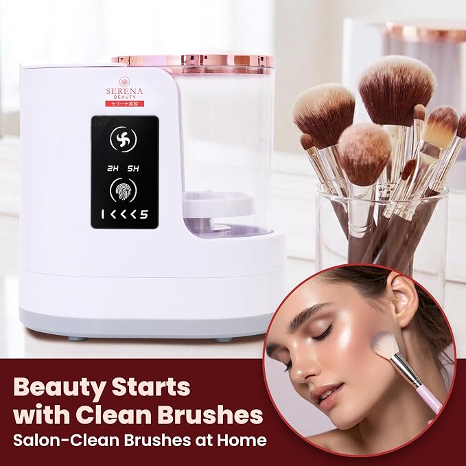 3-in-1 Electric Makeup Brush Cleaner Machine – Automatic Make up Brush Cleaner & Dryer, Portable, USB Powered, 5 Min Auto-Cycle To Clean | Dries Multiple Brushes in 2H -5H Drying Cycle.