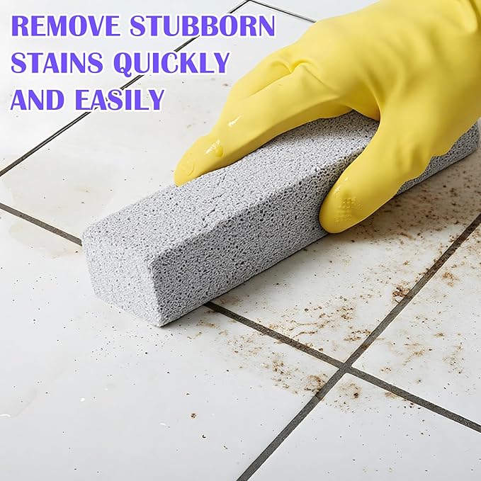50 Pack Pumice Stone for Cleaning - Bulk Pumice Stone Toilet Bowl Cleaner, Natural Scouring Pads for Hard Water Stains, Rust & Grime Removal on Porcelain, Tile, Grill & Pool Surfaces