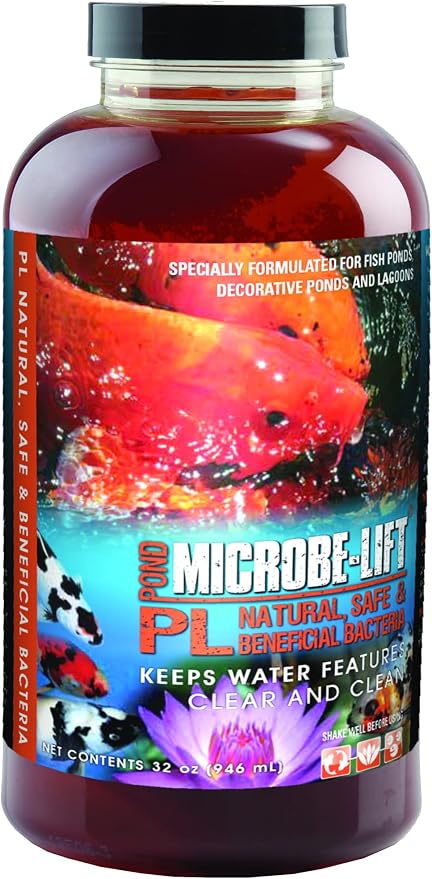MICROBE-LIFT PL Pond Bacteria and Sludge-Away Pond Sludge and Muck Remover (32 Ounces)