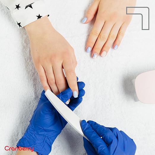 Cranberry USA Evolve Nitrile Powder Free Exam Gloves, 2.0 mil, X-Small, 300 Count, blue