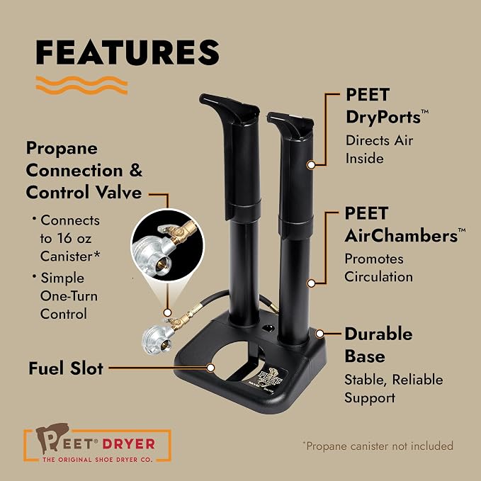 PEET, Portable 2-Shoe Propane Powered Dryer