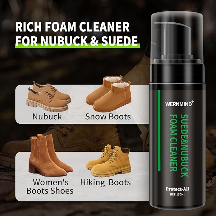 Suede Nubuck Boots Shoe Cleaner Kit Waterproof protecter Spray Shoe Cleaning Kit