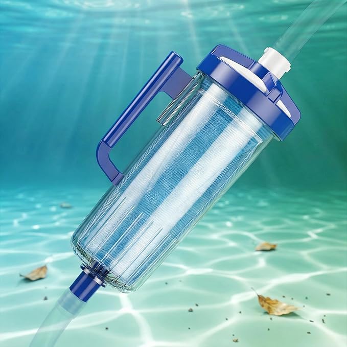 Upgraded Grip W530 Large Capacity Leaf Canister with Mesh Bag, Pool Vacuum Leaf Canister Compatible with Hayward Pool and Spa Cleaners Replacement for W530 Series Heavy Duty Inline Leaf Catcher