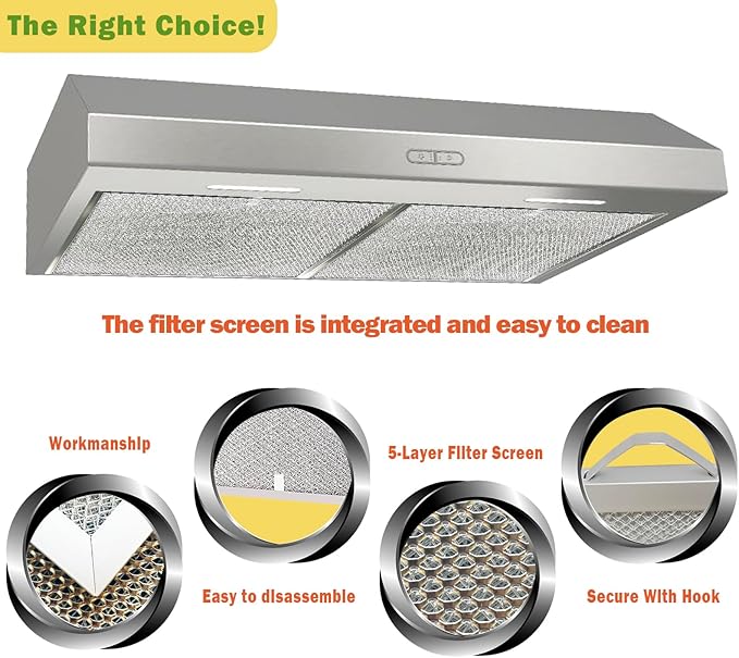 S99010430-002 Compatible Broan Range Hood Filter - 15-3/4" x 13-7/8" - 2 Pack Nutone Range Hood Filter Replacement