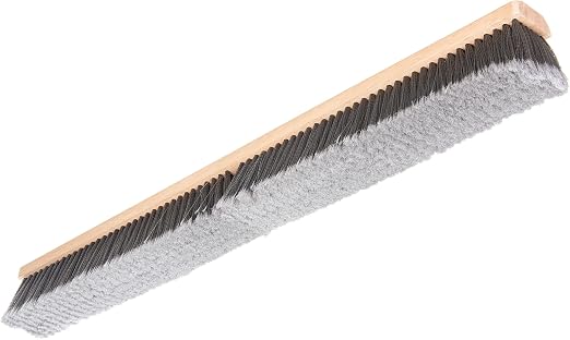 SPARTA Flo-Pac Plastic Flagged Sweep, Floor Broom for Cleaning, 36 Inches, Gray, (Pack of 6)