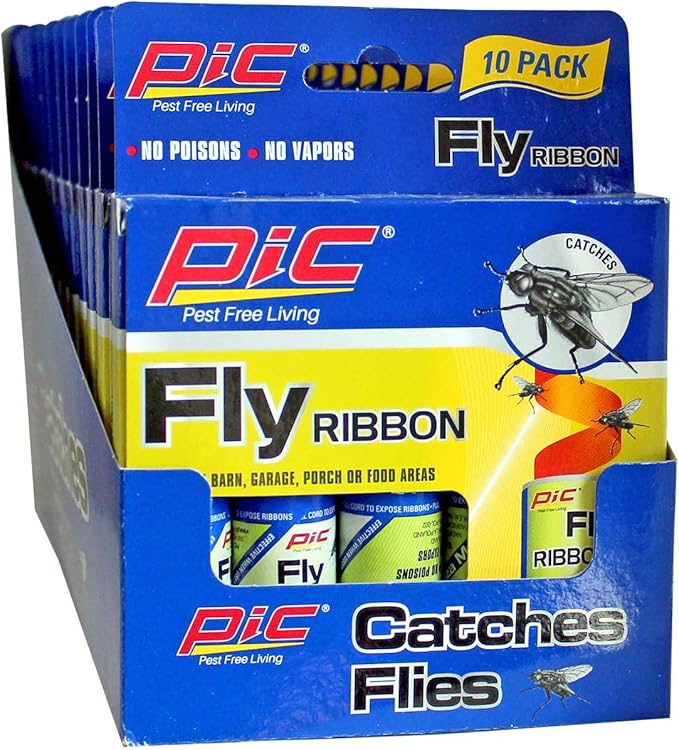 PIC Fly Ribbon, 10 Count Box, 12 Pack - 120 Ribbons Total
