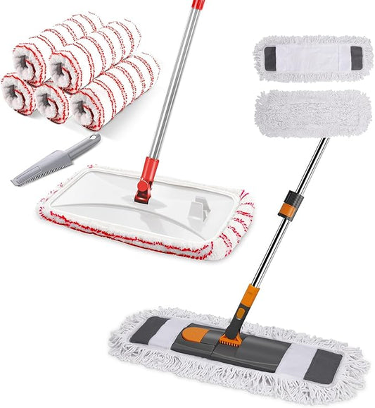 MASTERTOP Large Microfiber Mop and Dust Mop