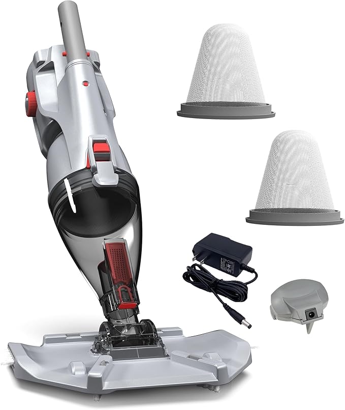 VOLTERA 33 Cordless Handheld Pool Vacuum – Rechargeable Cleaner for Small to Medium Pools, Large Debris Capacity, Dual Filter System for Everyday Pool Maintenance