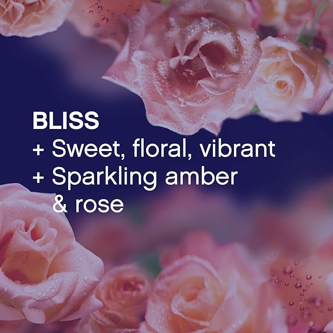 Downy Infusions Liquid Fabric Softener, Bliss, Sparkling Amber & Rose, 32 fl oz