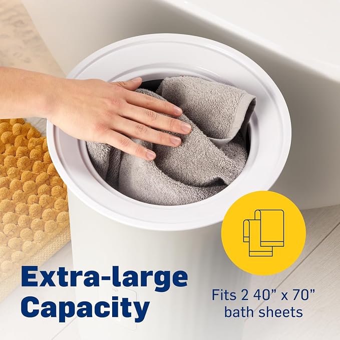 Live Fine Towel Warmer | Bucket Style Luxury Heater with LED Display, Adjustable Timer, Auto Shut-Off | Fits 40” x 70” Oversized Towel - Height 21.25 Inches and 12.9 Inches Wide