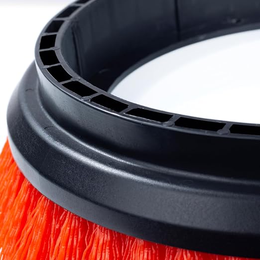 HHQ Commercial Scrub Brush for Orbital Floor Scrubber, Compatible with Oreck Orbiter XL ORB550MC, Bissell BGEM9000, 12" Diameter, Heavy-Duty Brush, Orange