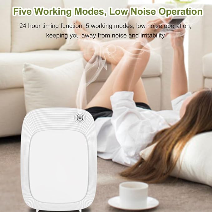 Scent Air Machine for Home, 200ML Smart Scent Diffuser, Portable Essential Oil Diffuser, Wall Mounted Aromatherapy Diffuser Cover Up to 500m³, for Large Room, Hotel, Office, Spa
