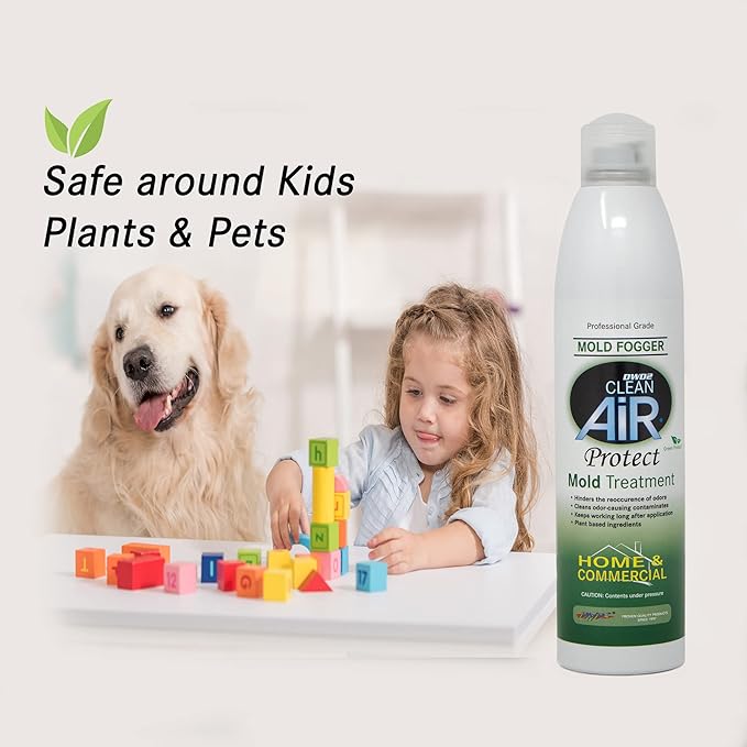 DWD2 Protect™ Home & Commercial Mold-Treatment Plant-Based Mold-Odor Remover Fogger Treatment - eco-friendly solution for a safer and healthier living and working space (8 oz.)