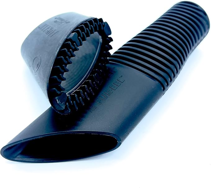 Buff Brite: Fur EEL Pro & Fang Adapter - Pet Hair Remover Vacuum Attachment - Dog & Cat Grooming & Cleanup Tool, Head Works Wet & Dry, Carpet-Home-Car