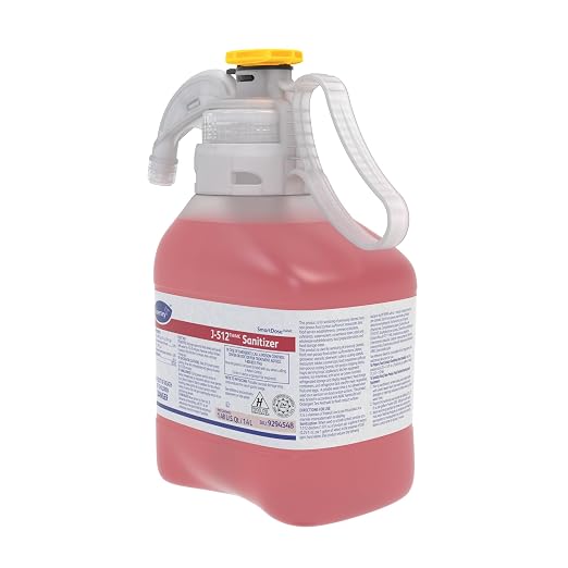 Diversey 9294548 Final Step J-512 Sanitizer, No Rinse Food Contact Kitchen Sanitizer, SmartDose Concentrate, 1.4-Liter