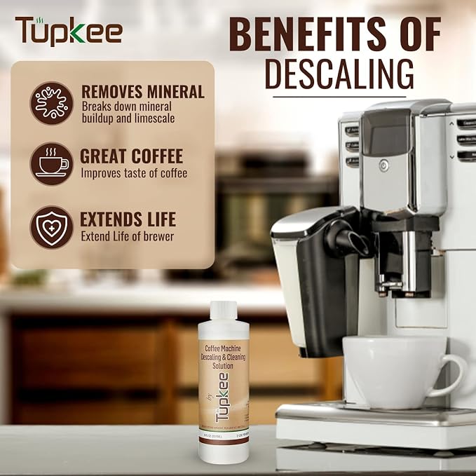 Universal Descaling Solution for Keurig Breville Nespresso & Delonghi (2 Uses) | Coffee Machine Descaler Cleaner | Liquid To Descale Automatic Coffee Makers & Espresso Machines