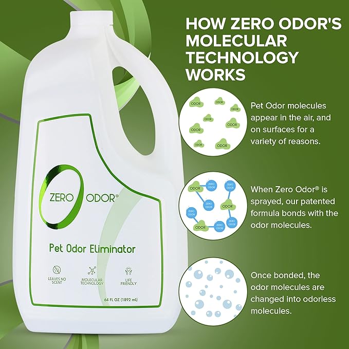 Zero Odor 64 oz. Pet Odor Eliminator Air Freshener Spray Refill PT1101408