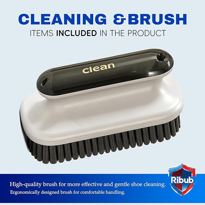 Shoe Cleaning Kit & Sneaker Care Kit – Sneaker Cleaner for Mesh Shoes, Leather, Canvas, Deep Clean Shoe Cleaner with Brush for Most Sneakers