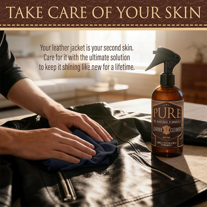 Shop Square Pure Beeswax Leather Care Kit — Natural Cleaner, Conditioner & Detailer for Jackets, Boots, Handbags & Designer Leather | Tea Tree + Beef Tallow Formula | Made in USA