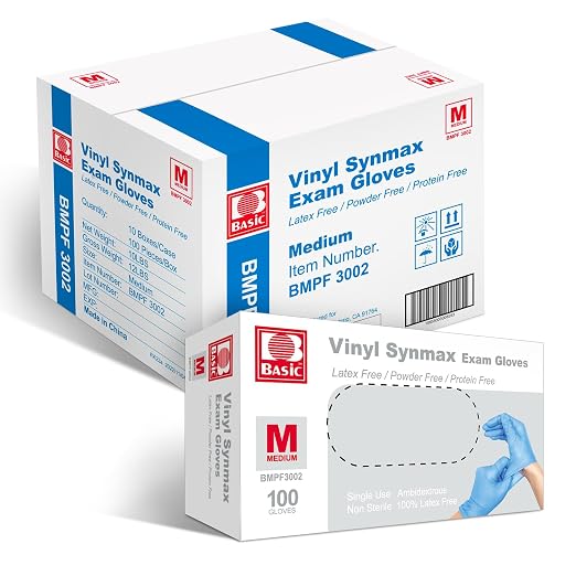 Basic Medical Synmax Vinyl Exam Gloves, Case of 1,000 - Hammermill Printer Paper, 10 Ream Case, 5,000 Sheets