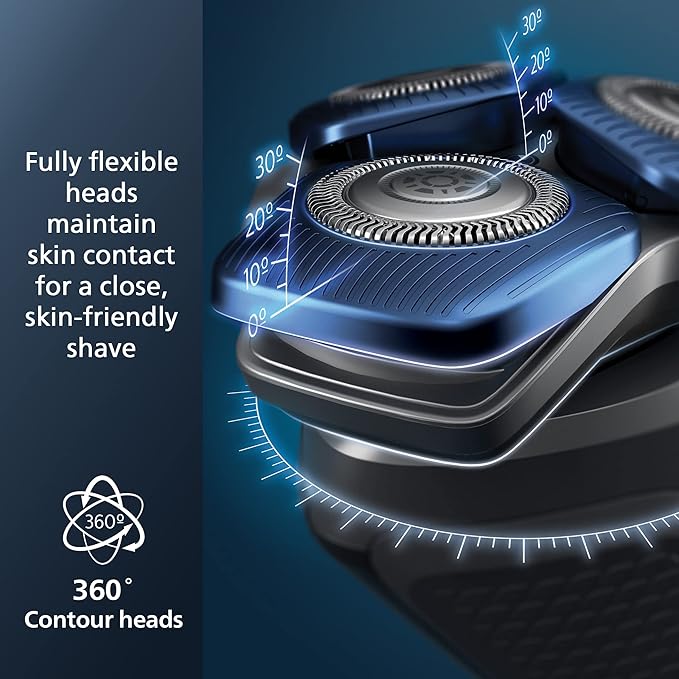Philips Norelco Shaver 7200, Rechargeable Wet & Dry Electric Shaver with SenseIQ Technology and Pop-up Trimmer, S7887/82