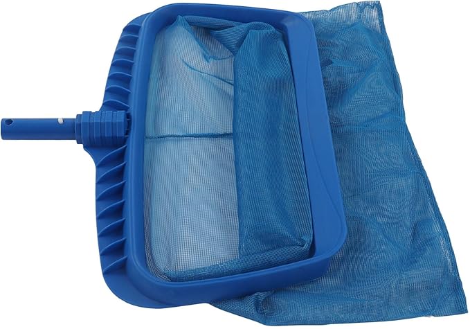 Pool Skimmer Net, ABS Blue Frame, Lightweight Mesh, Large Size, Fits Most Rods, Sturdy Frame Skimmer Net for Swimming Pool, Clean Fast with Small Mesh