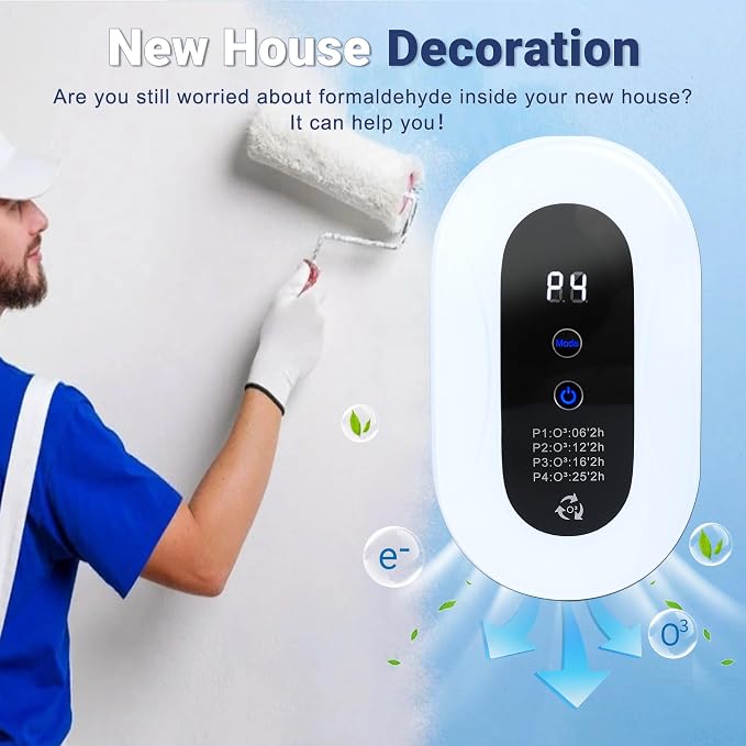 Air Purifier for Strong Odor, Litter Box Deodorizer for Cats & Dogs, Odor Control for Bedroom, Toilet, Kitchen, Smoke & Pet Areas, Quiet Air Freshener for Home (1)