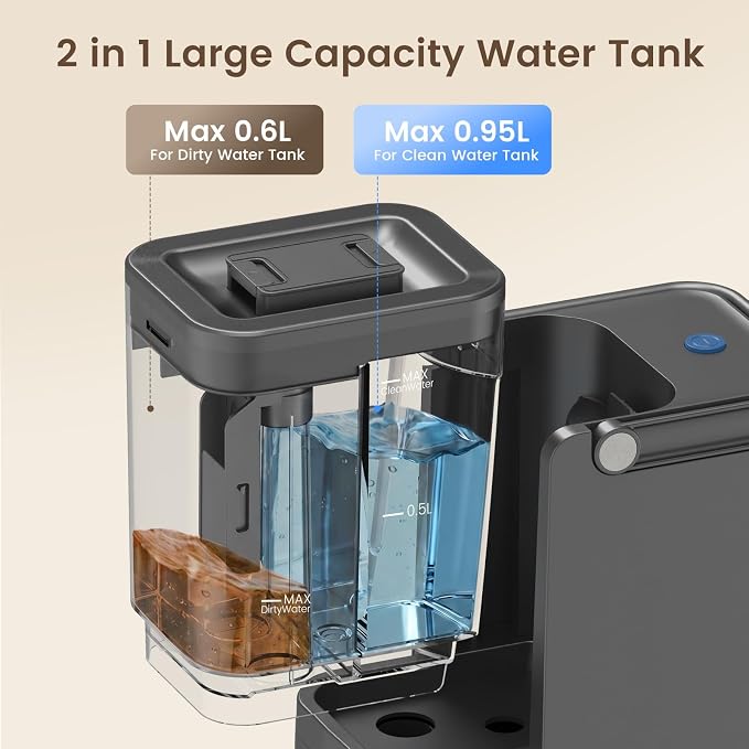 Portable Spot Carpet Cleaner Machine, Handheld Upholstery Deep Cleaner, for Household Couch Mattress Fabric Stain Removal Indoor Spot Cleaning Device