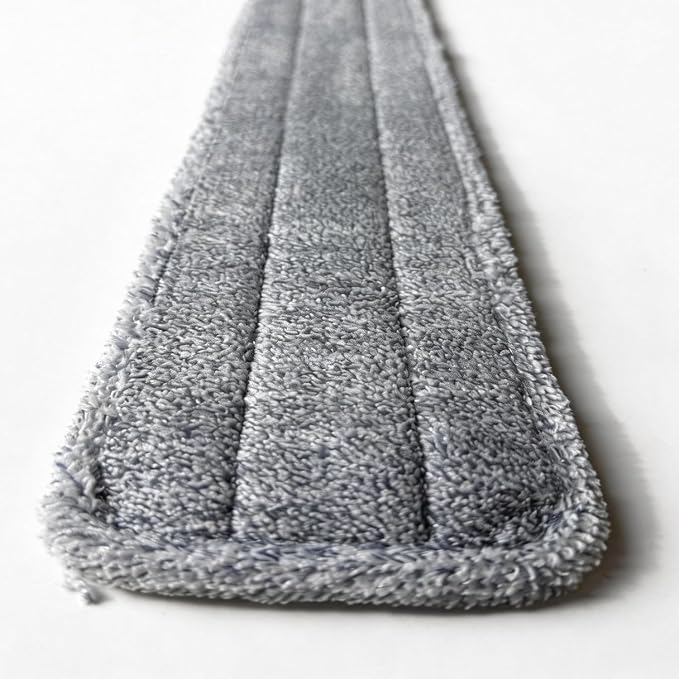 24 Inch Microfiber Mop Pads 6 Pack for Hardwood Tile Laminate Deep Clean | Reusable flat mop pads for floor cleaning, fits 24-inch mop heads, washable and durable, wet/dry use, home cleaning essential