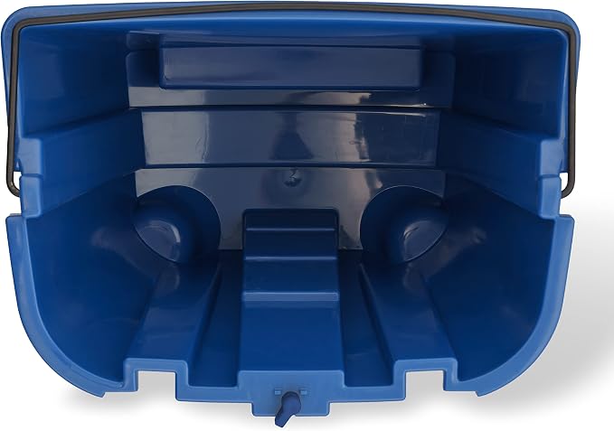 SPARTA OmniFit Mop Bucket System, Durable Mop Bucket, Side Press Wringer, and Soiled Water Insert, Floor Cleaning Essentials for Commercial and Home Use, 35 Qt Capacity, 1 Count, Red